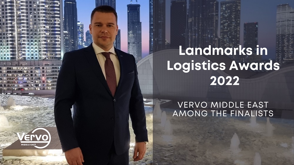 Vervo Middle East is among the finalists of the "Landmarks in Logistics" 2022 Awards